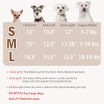 PUPTECK Classic Plaid Dog Dress for Medium Dogs