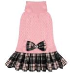 Cozy Pink Turtleneck Sweater for Small Dogs