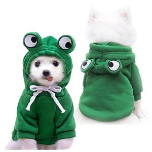 Frog Shaped Dog Hoodie for Cold Weather