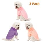 3 Pack Cozy Dog Sweaters for Small Dogs