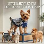 Cozy V-Neck Sweater for Small Dogs