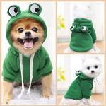 Frog Shaped Dog Hoodie for Cold Weather