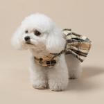 PUPTECK Classic Plaid Dog Dress for Medium Dogs