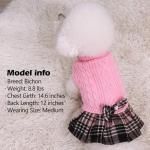 Cozy Pink Turtleneck Sweater for Small Dogs