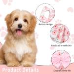 Floral Dog Dresses with Bowknot for Small Pets