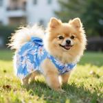 Floral Dog Dresses with Bowknot for Small Pets