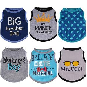 6 Pack Cozy Winter Pet Shirts for Dogs & Cats