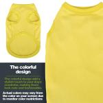 Colorful Sleeveless Cotton Dog Shirts - 3 Pack