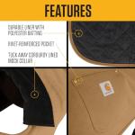 Carhartt Insulated Dog Chore Coat, Carhartt Brown