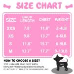 Cute Pink Dog Clothes Set for Small Dogs