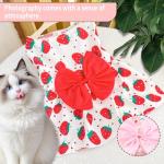 Floral Dog Dresses with Bowknot for Small Pets