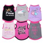 Funny Summer Dog T-Shirts - 6 Pack for Girls