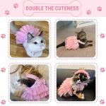 Cute Striped Mesh Dog Dress for Small Puppies