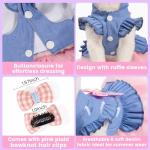 Puppy Tutu Dress with Bowknot Clips