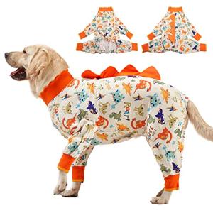 Jurassic Print Dog Pajamas for Large Dogs