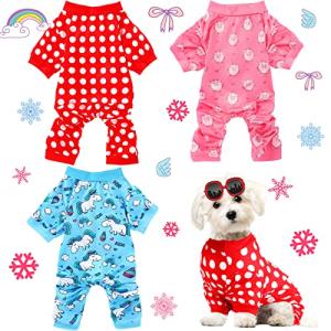3-Pack Cute Dog Pajamas for All Sizes