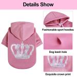 Pink Fleece Hoodie for Small Dogs