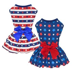Independence Day Dog Dress - USA Flag Outfits