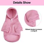 Pink Fleece Hoodie for Small Dogs