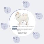 Denim Dog Jacket with Daisy Embroidery for Small Dogs