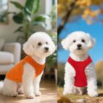 Summer Sleeveless Pet T-Shirts for Cats and Dogs