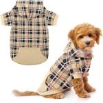 Plaid Dog Hoodie - Warm and Stylish Sweater