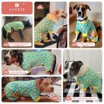 Soft Velvet Dog Pajamas with Duck Pattern