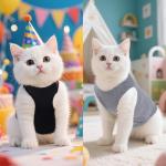 Summer Sleeveless Pet T-Shirts for Cats and Dogs