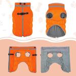 Warm Waterproof Winter Dog Coat with Harness