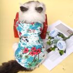 Floral Hawaii Summer Shirts for Small Dogs Cats