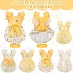 Floral Sunflower Dog Dresses for Small Pets