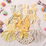 Floral Sunflower Dog Dresses for Small Pets