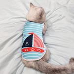 CooShou 4-Pack Cute Pet T-Shirts for Dogs & Cats