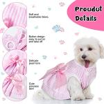 Summer Princess Dog Dresses for Small Dogs - 4 Pack