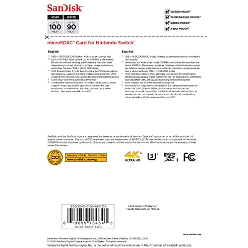 SanDisk 512GB MicroSD Card for Nintendo Switch