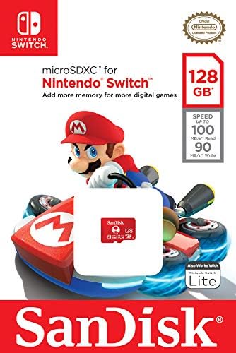 SanDisk 128GB microSD Card for Nintendo Switch