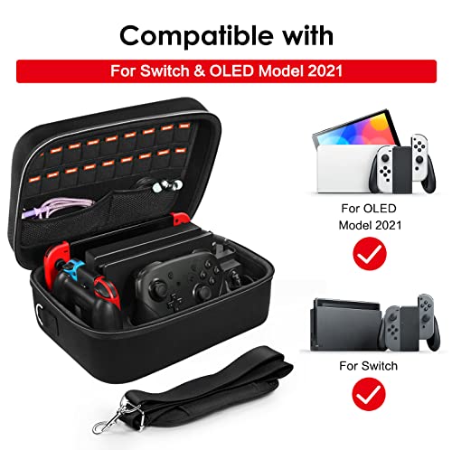 iVoler Console Carry Case with Game Storage, Black