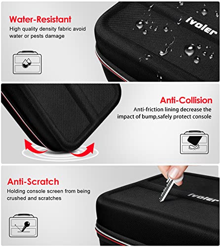 iVoler Console Carry Case with Game Storage, Black