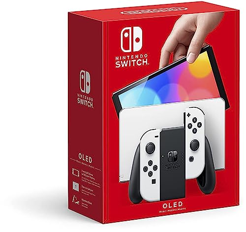 Nintendo Switch OLED Console with White Joy-Con Controllers