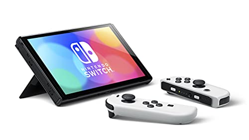 Nintendo Switch OLED Console with White Joy-Con Controllers