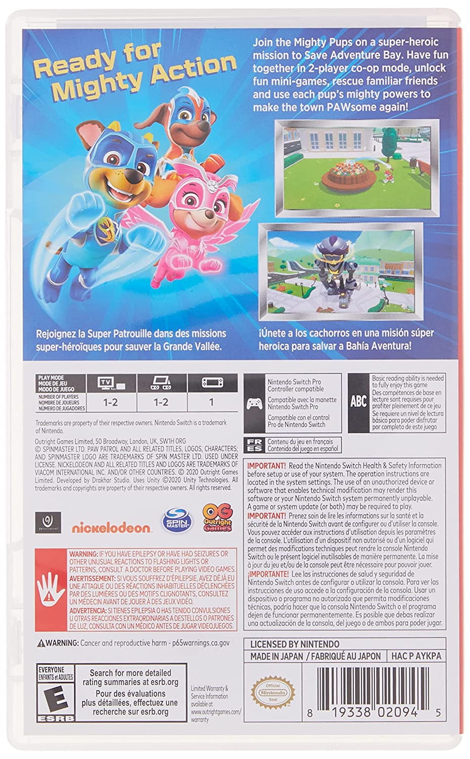 PAW Patrol Mighty Pups Adventure Bay for Switch