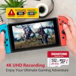 Gigastone 512GB Micro SD Card for Nintendo Switch