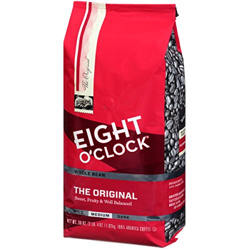 Eight O'Clock Coffee The Original, Medium Roast, Whole Bean Coffee, 36 Ounce (Pack of 1), 100% Arabica, Kosher Certified