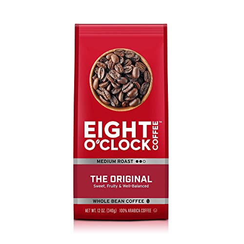 Eight O'Clock Coffee The Original, Medium Roast, Whole Bean Coffee, 12 Ounce (Pack of 6), 100% Arabica, Kosher Certified