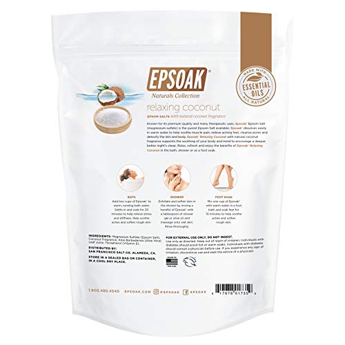 Epsoak Epsom Salt Naturals Collection - Relaxing Coconut 2 lbs.