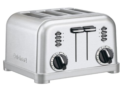 Cuisinart CPT-180FR 4-Slice Metal Classic Toaster (Certified Refurbished), Brushed Stainless
