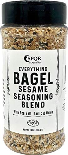Everything Bagel Seasoning Blend Original XL 10 Ounce Jar Delicious Blend of Sea Salt and Spices Dried Minced Garlic Onion Flakes