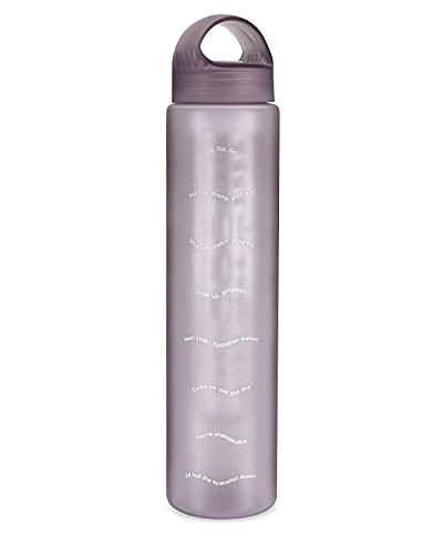 Savvy Infusion Water Bottles - Fruit Infuser Bottle Featuring Unique Leak Proof Silicone Sealed Cap with Handle - Great Gifts for Women - 24 Ounce Frosted Lavender