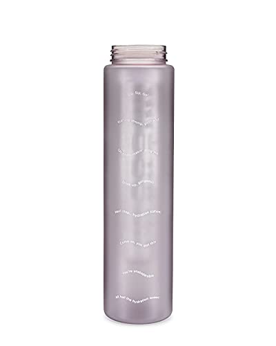 Savvy Infusion Water Bottles - Fruit Infuser Bottle Featuring Unique Leak Proof Silicone Sealed Cap with Handle - Great Gifts for Women - 24 Ounce Frosted Lavender