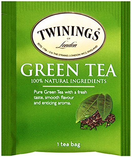 Twinings Pure Green Tea, Individually Wrapped Bags, 50 Count Pack of 6, Caffeinated, Smooth Flavour, Enticing Aroma